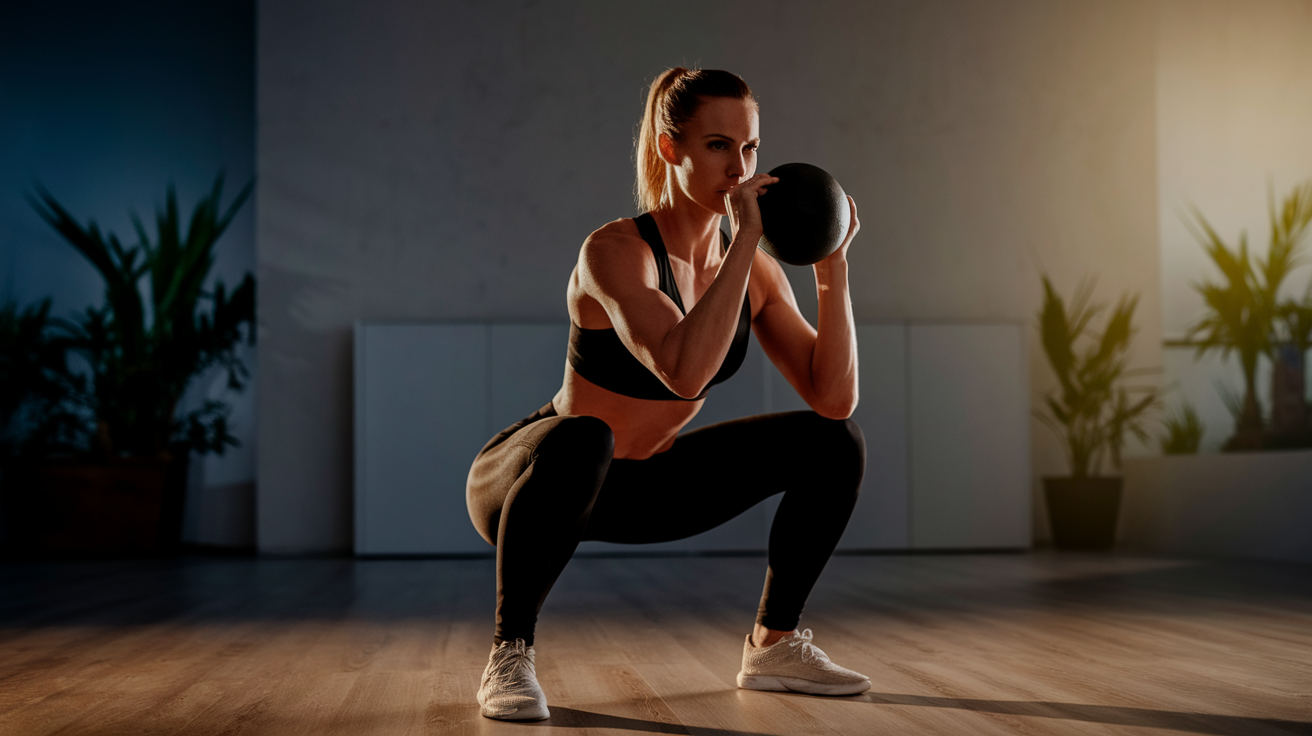 Legs Kettlebell exercise