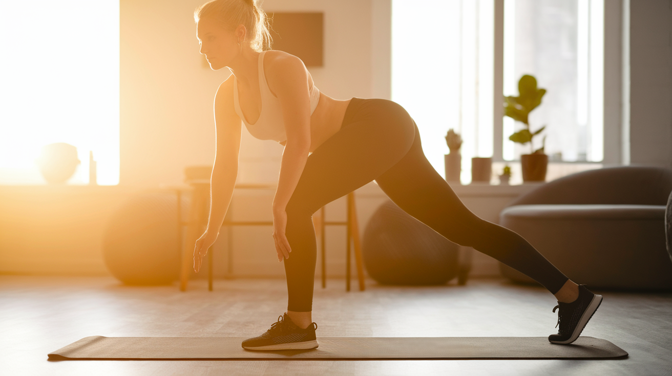 woman doing a glute workout