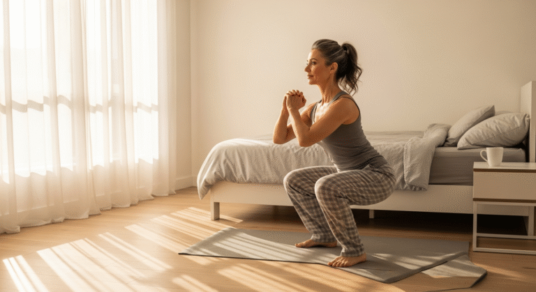 5 minute morning workout for busy women over 40