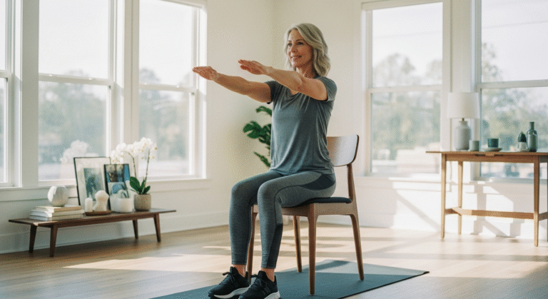 30-Days Chair Fitness Challenge For Women